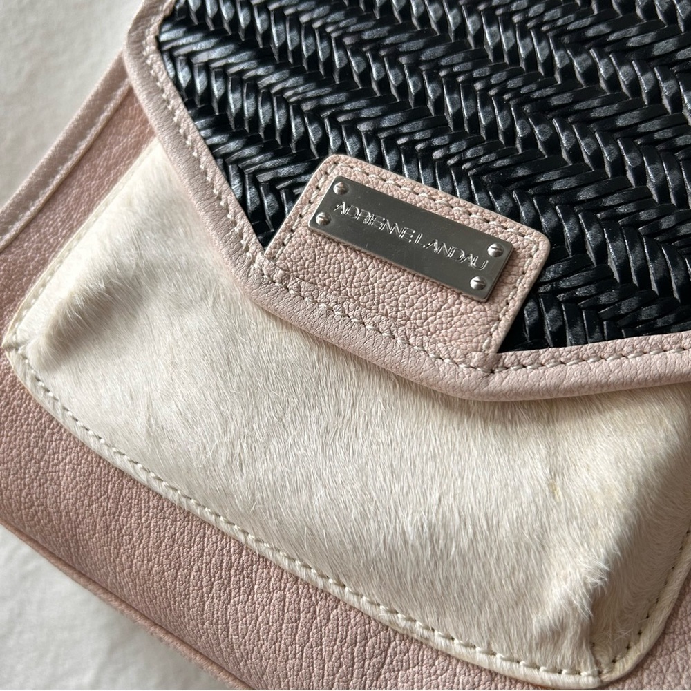 Adrianne Landau lamb skin/ calf skin Leather crossbody bag - Picture 3 of 7